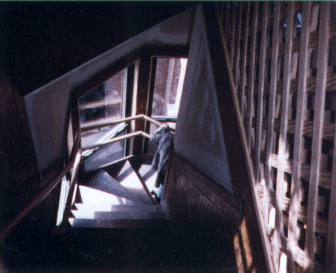 Stairs between the rooms
